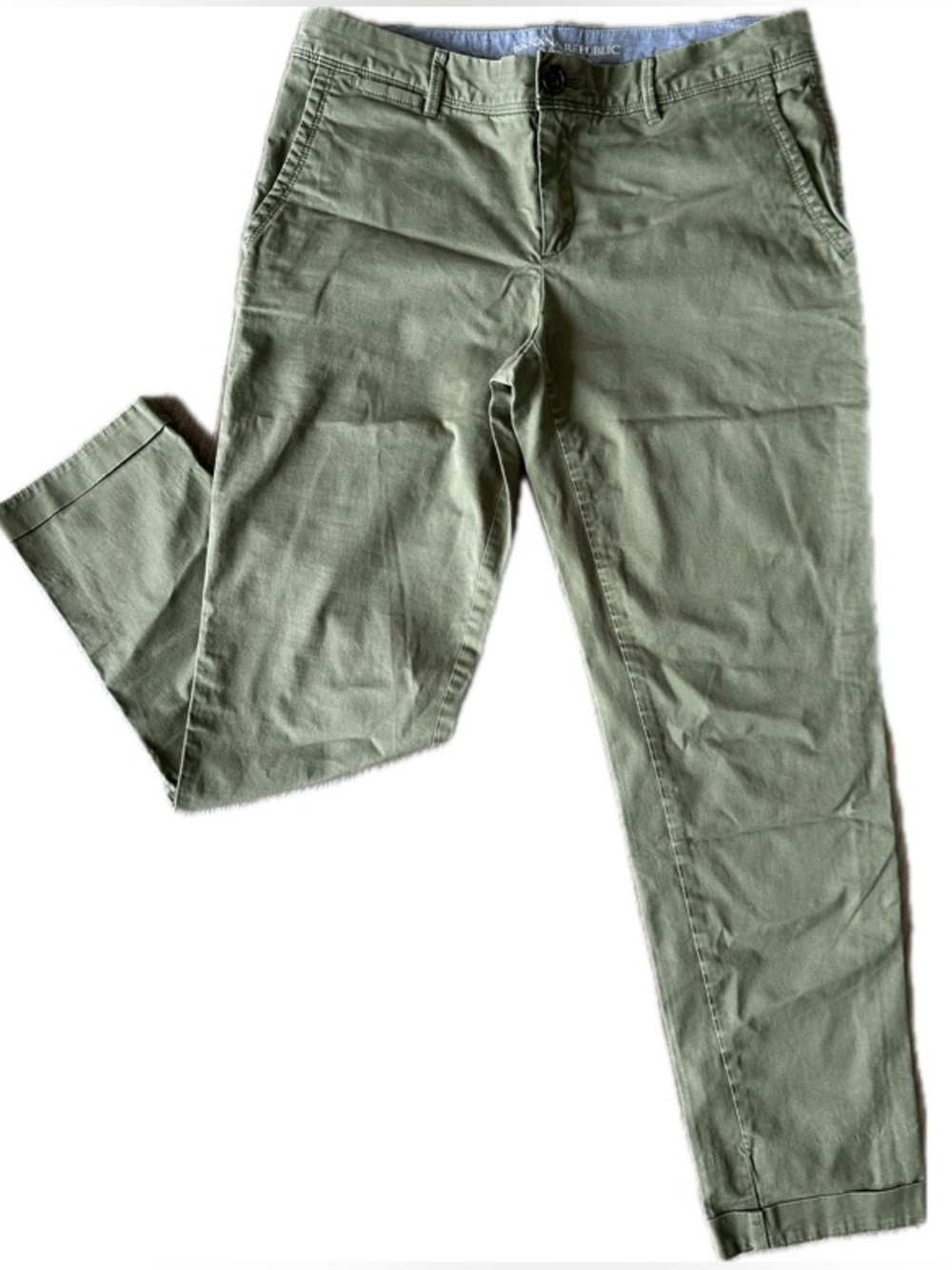 Banana Republic Olive City Chino Pants - Green